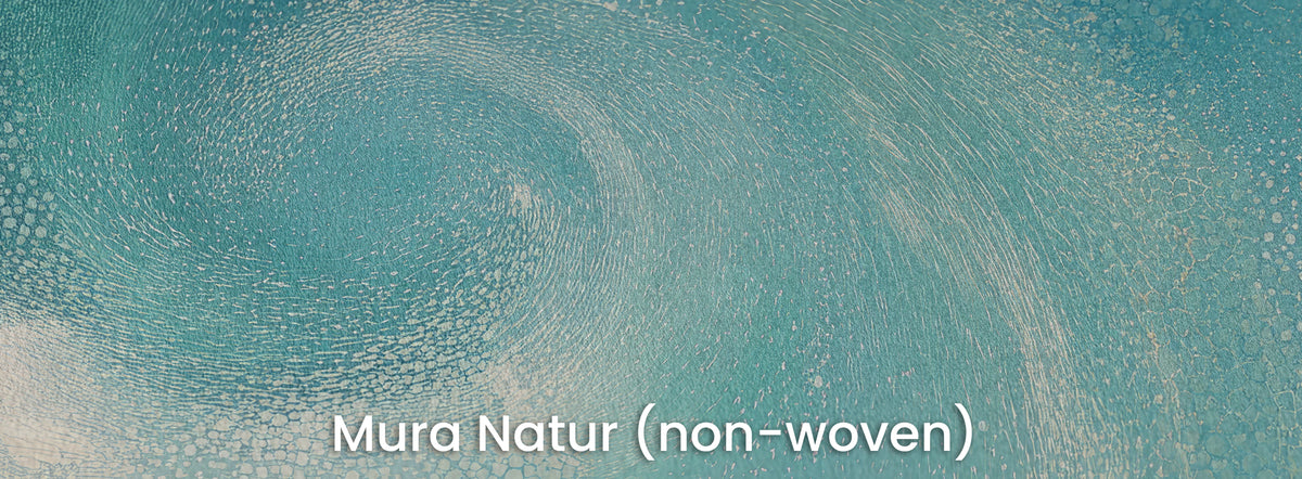 UNDERTOW sul supporto Mura Natur: occhio chiaro della spirale su tessuto non tessuto opaco