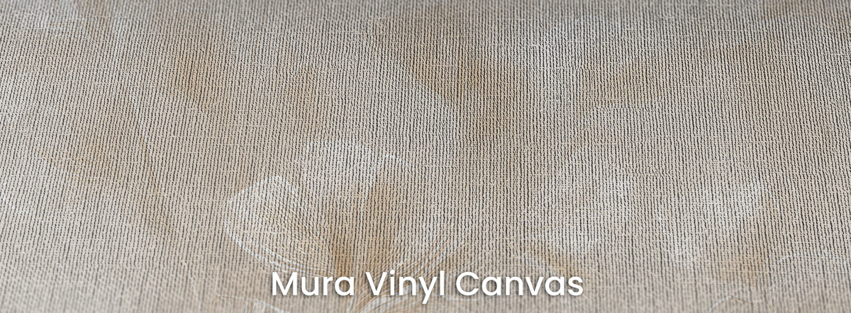 UPDRAFT auf Mura Vinyl Canvas – Leinwandstruktur auf Ecru-Grund