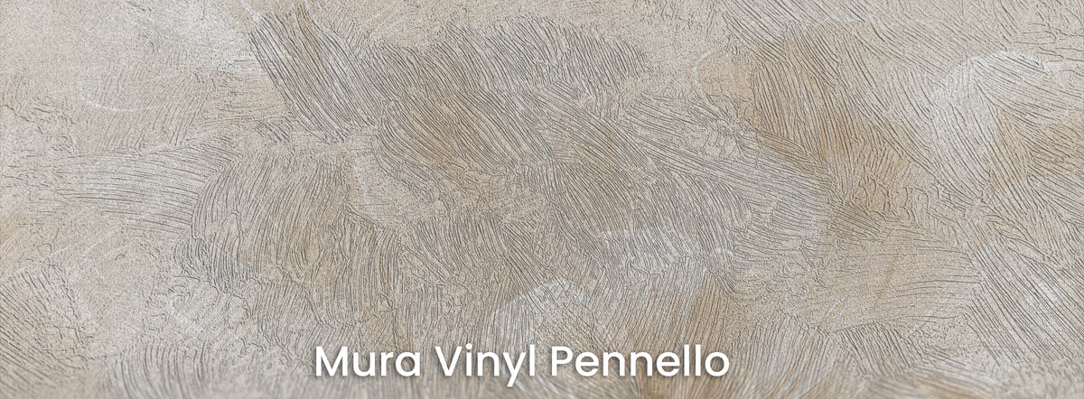 UPDRAFT auf Mura Vinyl Pennello – sichtbare Pinselstriche im hellen Grund