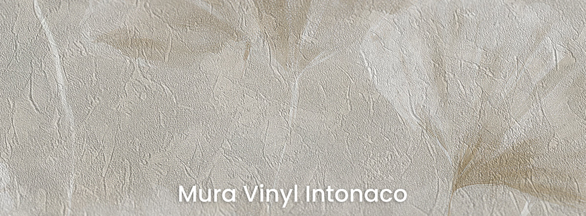 WHITE LATTICE na podłożu Mura Vinyl Intonaco – tynkowa faktura w szarobeżowym tle