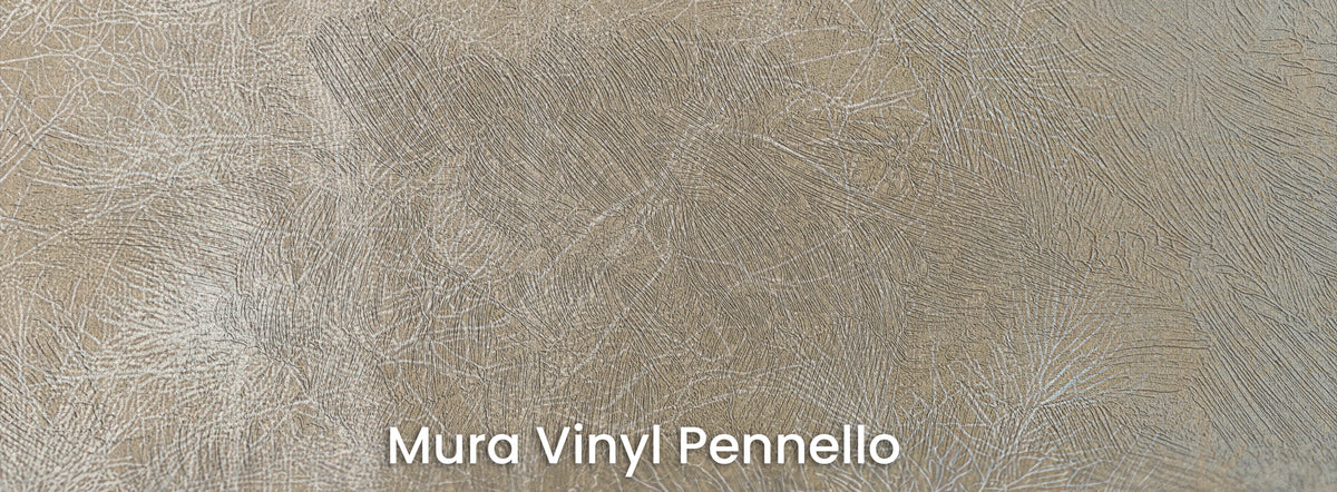 WHITE THAW sur le support Mura Vinyl Pennello – texture au pinceau