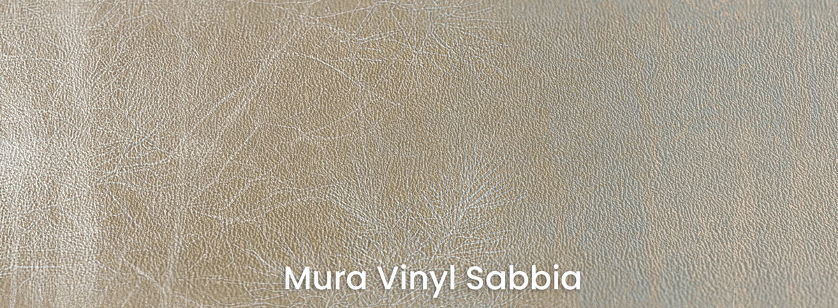 WHITE THAW sur le support Mura Vinyl Sabbia – texture granuleuse