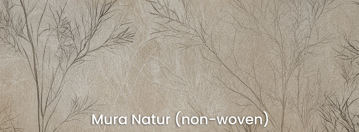 WILLOW SCREEN na podłożu Mura Natur – matowa włóknina pod rysunkiem gałązek
