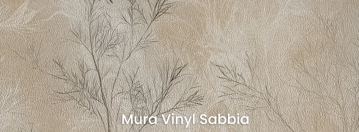 WILLOW SCREEN na podłożu Mura Vinyl Sabbia – wyraziste, gruboziarniste tło w odcieniach piasku