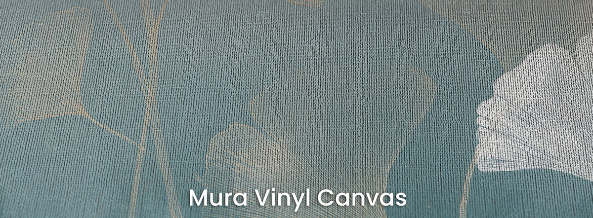 WINDBLOWN GINKGO na podłożu Mura Vinyl Canvas – płótno