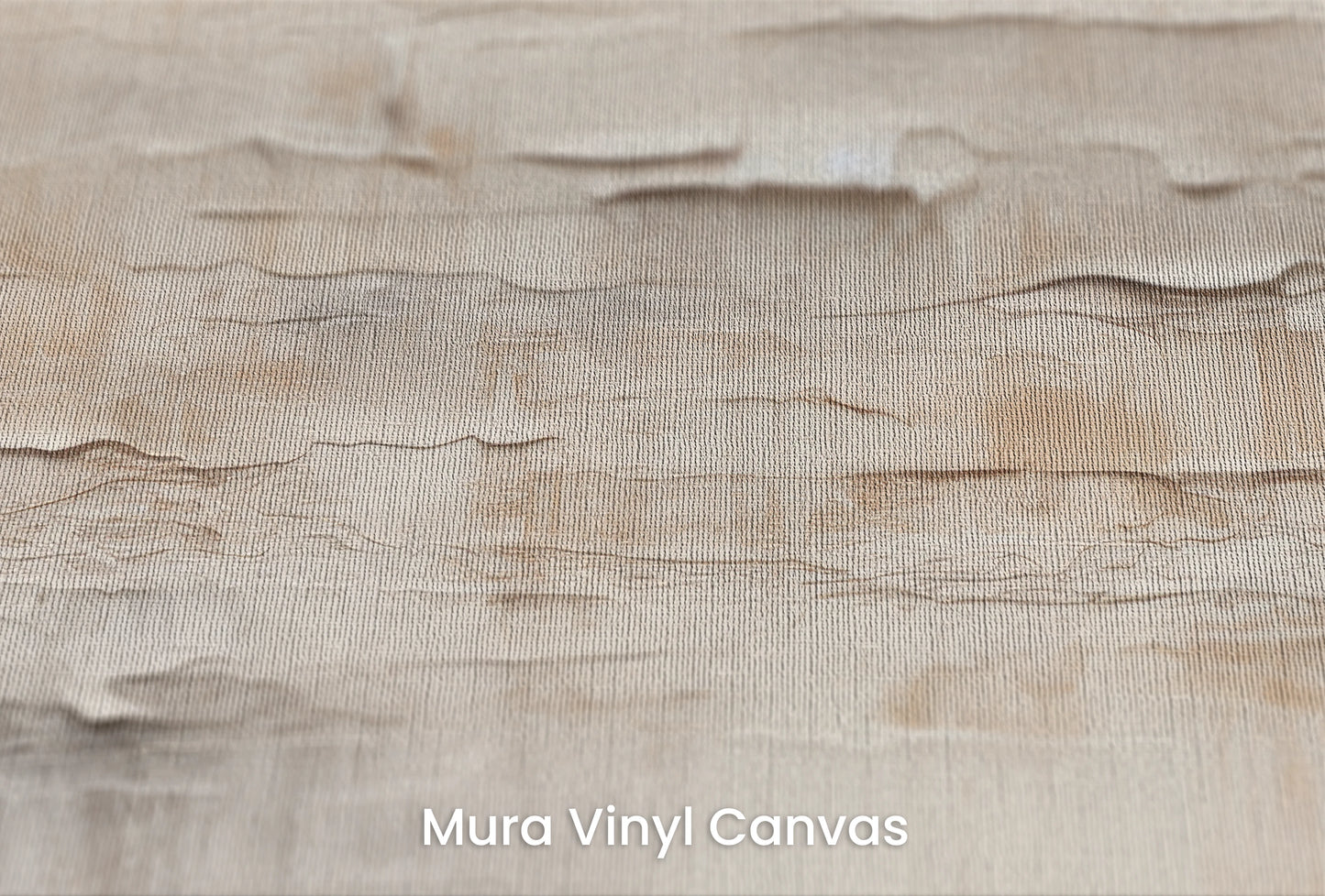 Zbliżenie na artystyczną fototapetę o nazwie Whispering Layers na podłożu Mura Vinyl Canvas - faktura naturalnego płótna.
