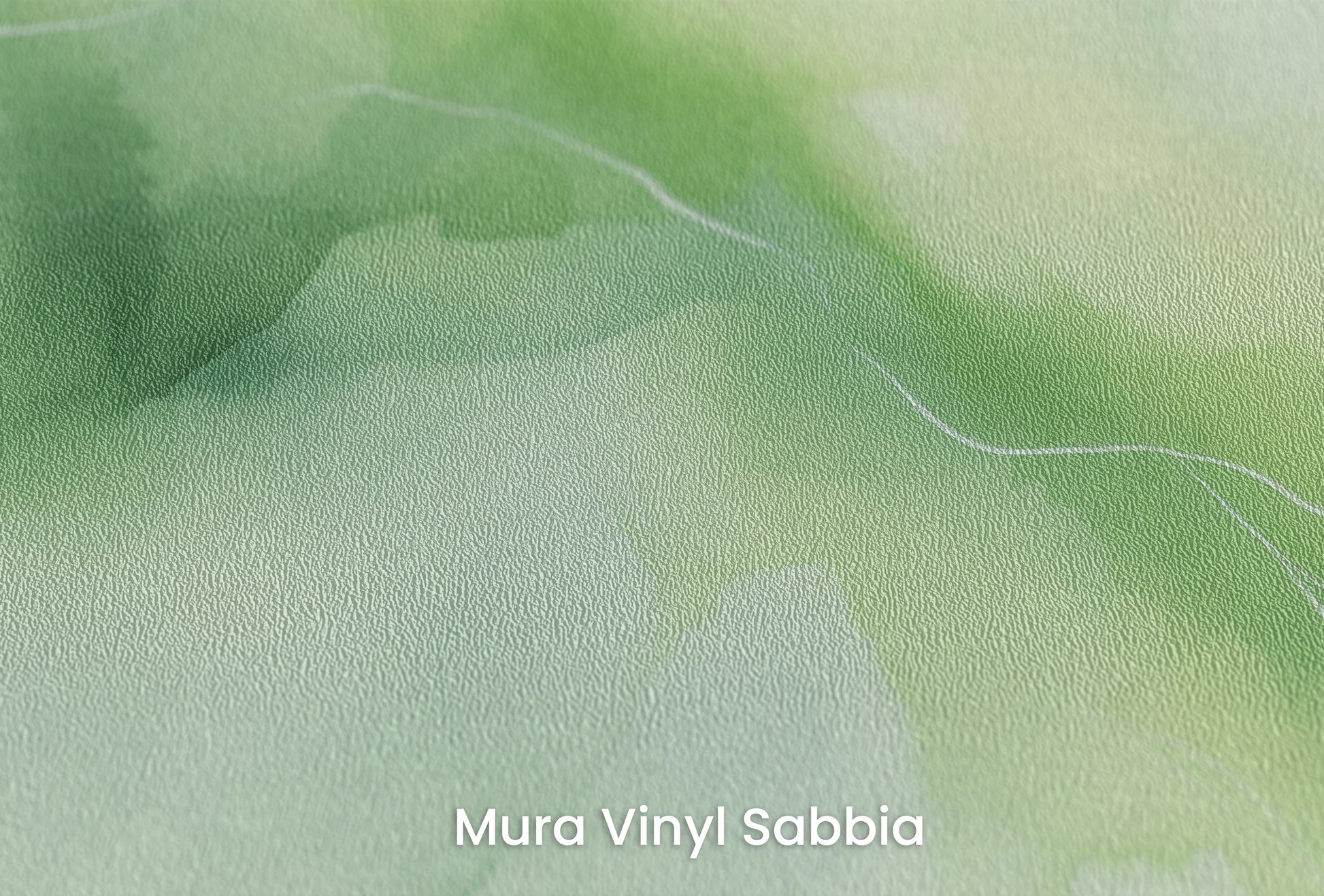 Zbliżenie na artystyczną fototapetę o nazwie Mglisty Poranek #3 na podłożu Mura Vinyl Sabbia struktura grubego ziarna piasku.