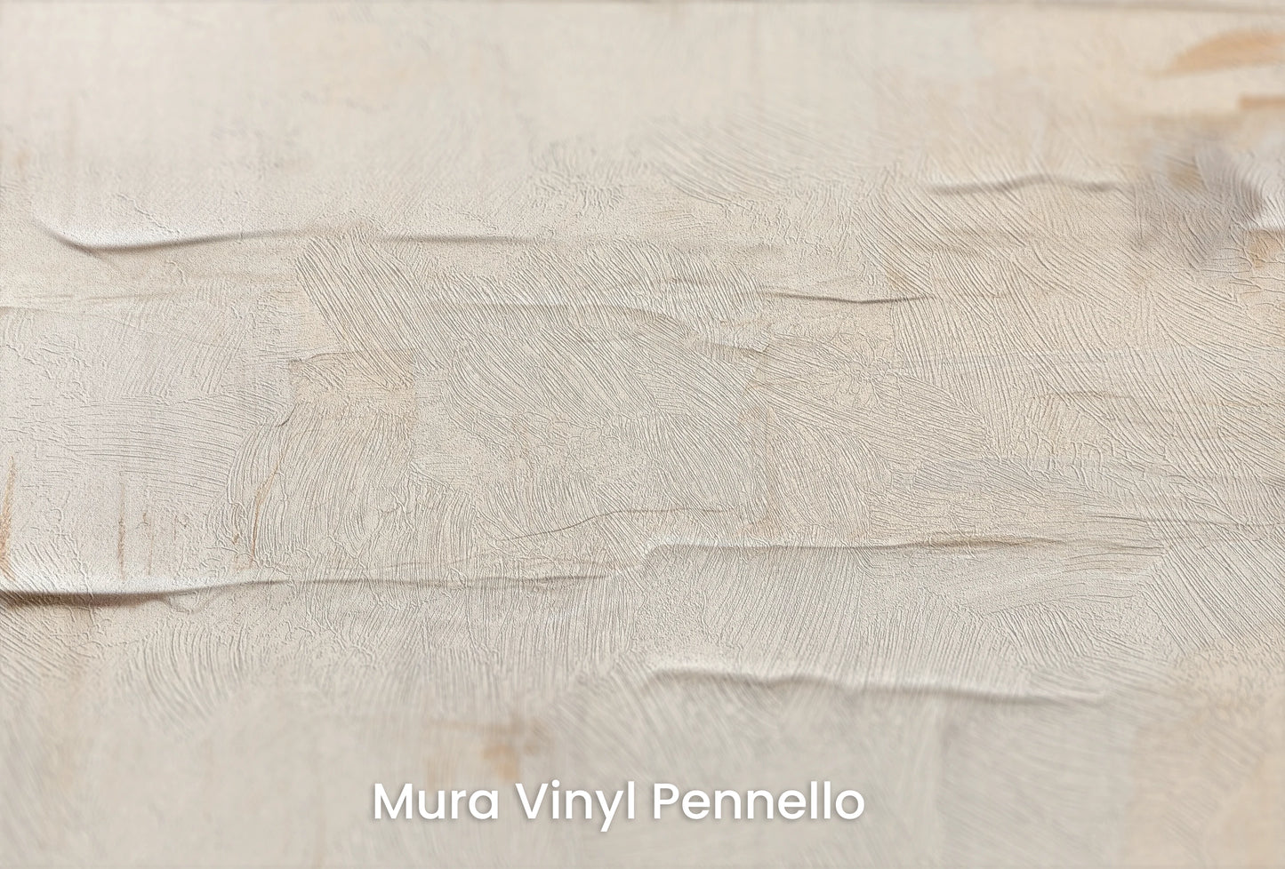 Zbliżenie na artystyczną fototapetę o nazwie Tranquil Canvas na podłożu Mura Vinyl Pennello - faktura pociągnięć pędzla malarskiego.