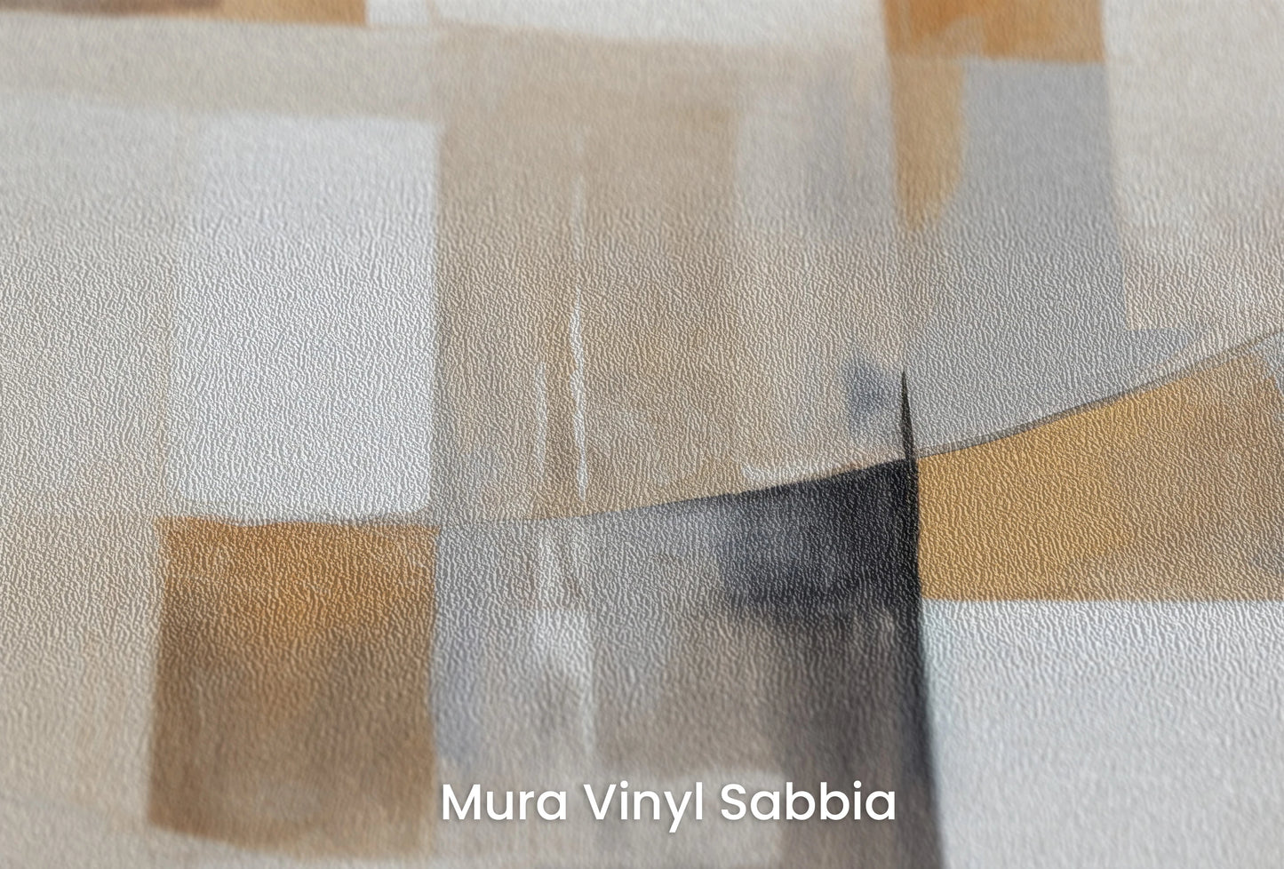 Zbliżenie na artystyczną fototapetę o nazwie Harmony in Motion #2 na podłożu Mura Vinyl Sabbia struktura grubego ziarna piasku.