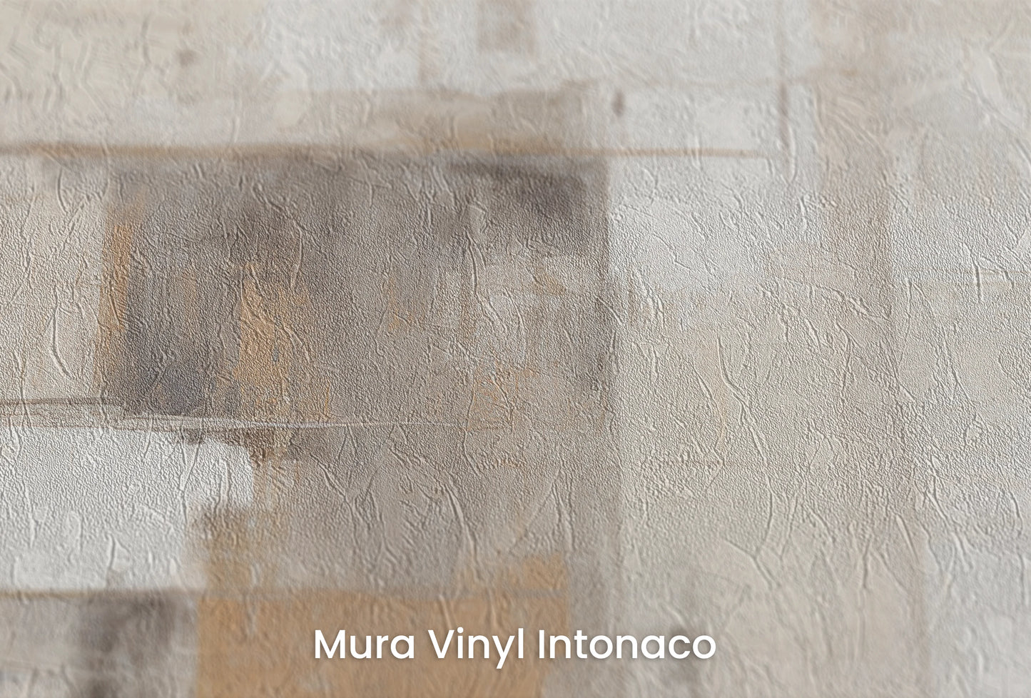 Zbliżenie na artystyczną fototapetę o nazwie Abstract Horizons na podłożu Mura Vinyl Intonaco - struktura tartego tynku.