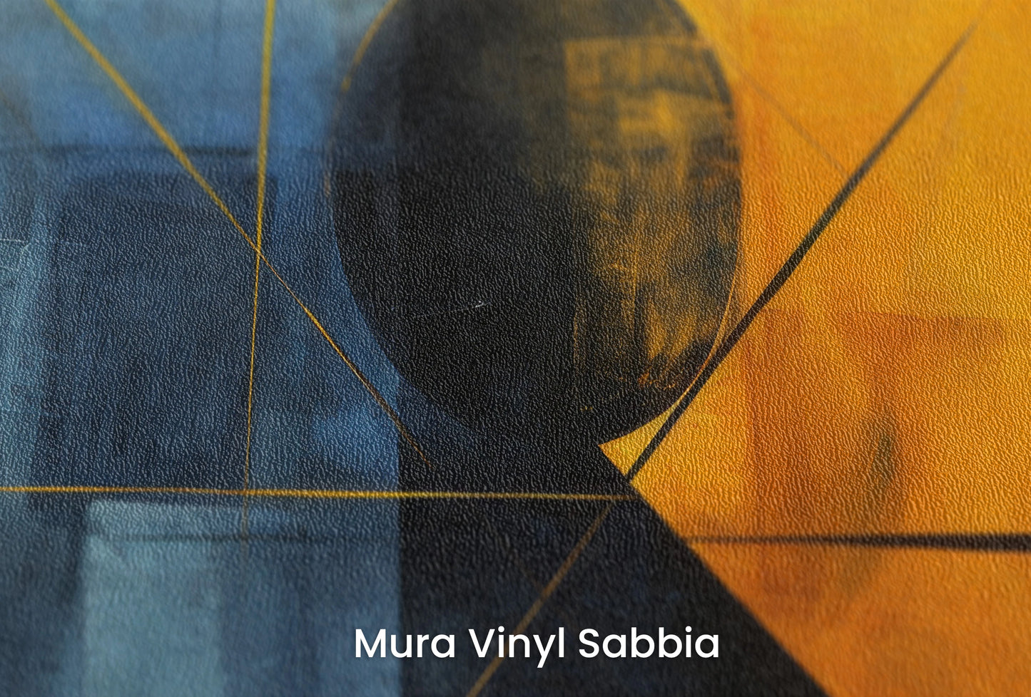 Zbliżenie na artystyczną fototapetę o nazwie Night's Embrace na podłożu Mura Vinyl Sabbia struktura grubego ziarna piasku.