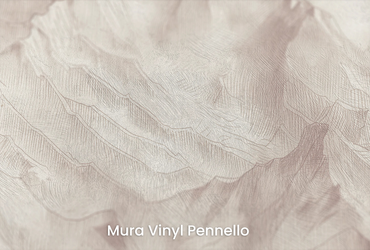 Zbliżenie na artystyczną fototapetę o nazwie Sepia Ridges na podłożu Mura Vinyl Pennello - faktura pociągnięć pędzla malarskiego.