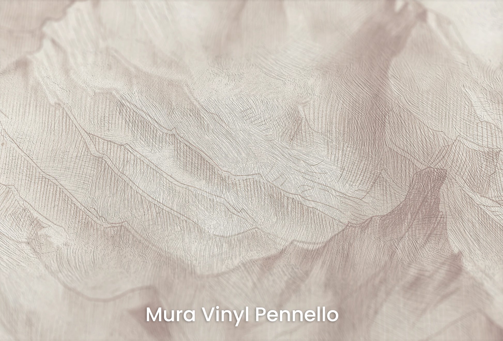Zbliżenie na artystyczną fototapetę o nazwie Sepia Ridges na podłożu Mura Vinyl Pennello - faktura pociągnięć pędzla malarskiego.