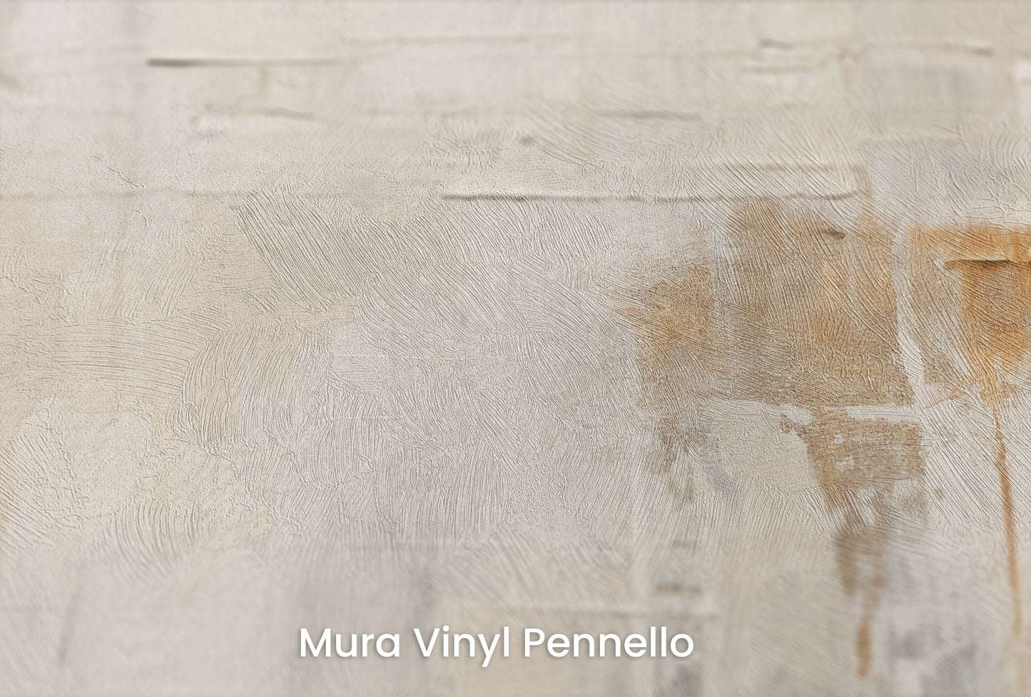 Zbliżenie na artystyczną fototapetę o nazwie Reflective Echo na podłożu Mura Vinyl Pennello - faktura pociągnięć pędzla malarskiego.