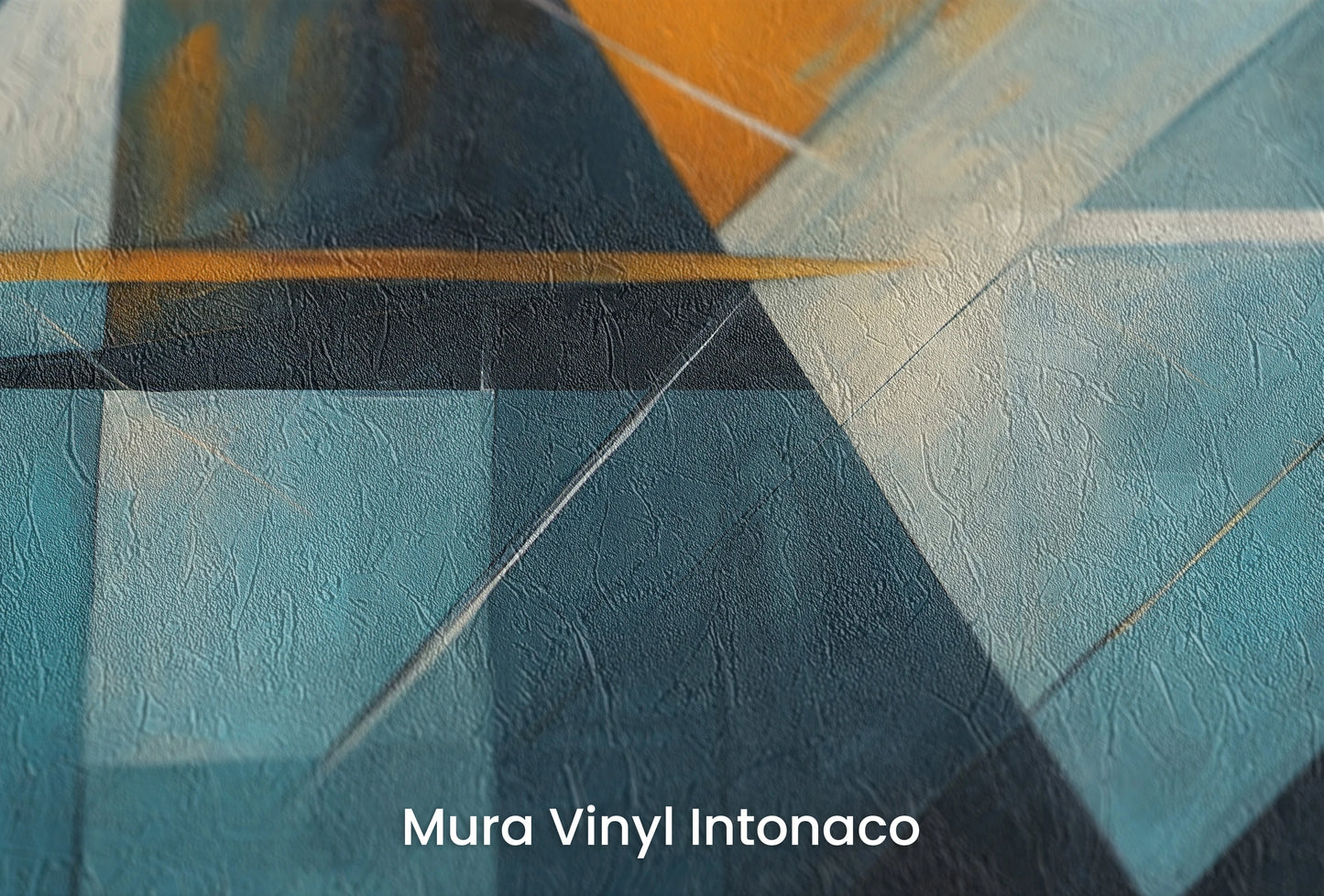 Zbliżenie na artystyczną fototapetę o nazwie Dynamic Contrast #4 na podłożu Mura Vinyl Intonaco - struktura tartego tynku.