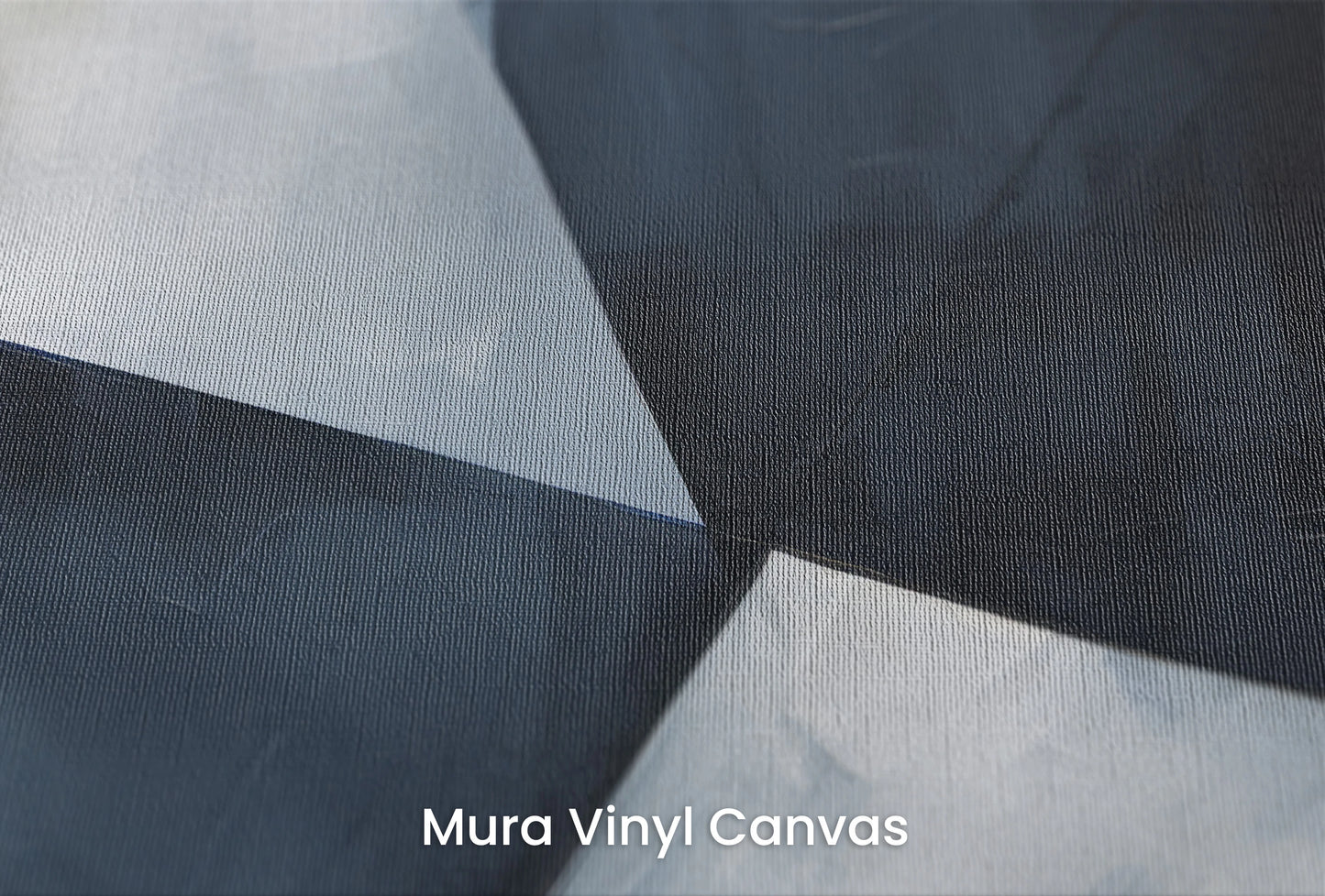 Zbliżenie na artystyczną fototapetę o nazwie Geometric Depths #2 na podłożu Mura Vinyl Canvas - faktura naturalnego płótna.