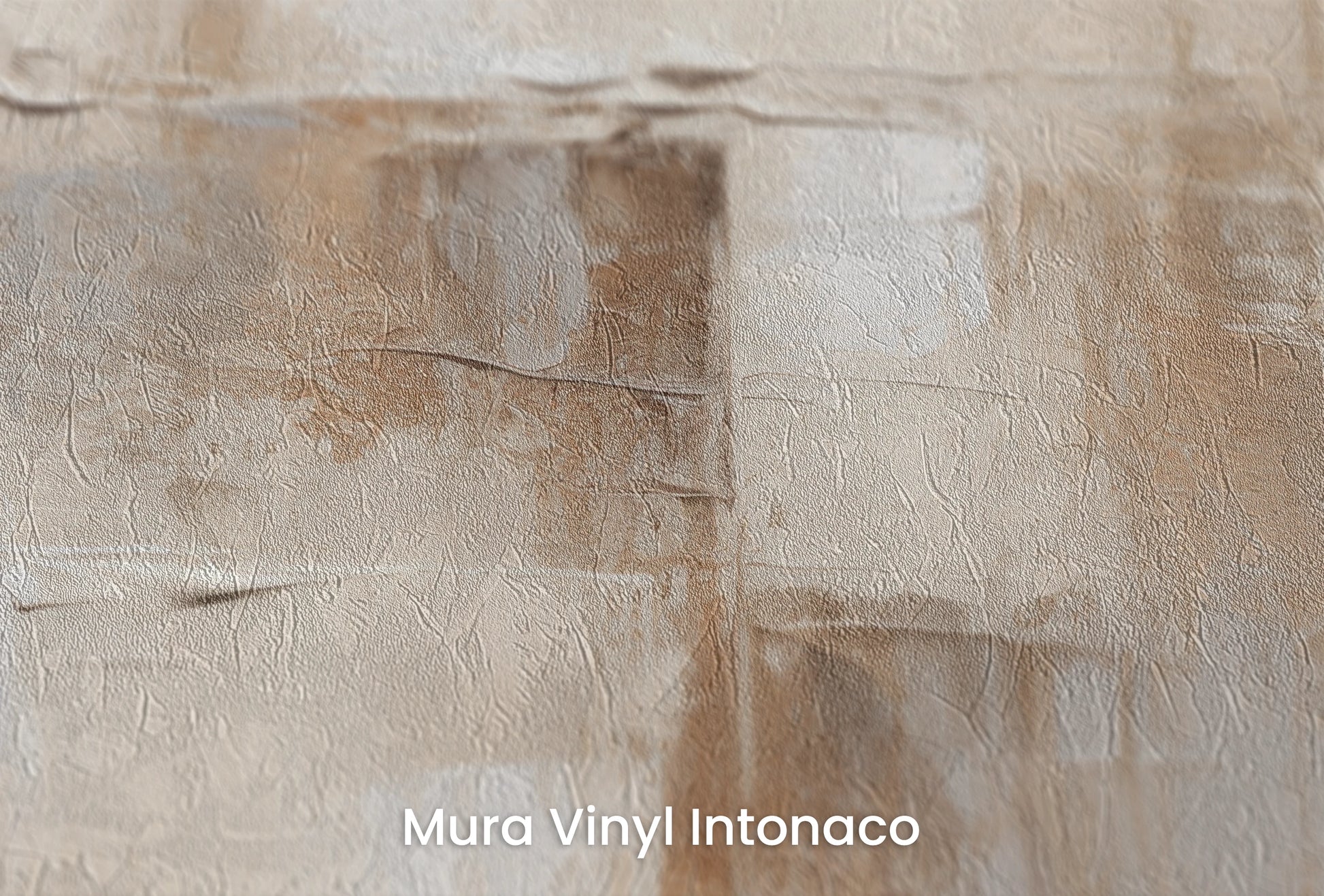 Zbliżenie na artystyczną fototapetę o nazwie Urban Fresco na podłożu Mura Vinyl Intonaco - struktura tartego tynku.
