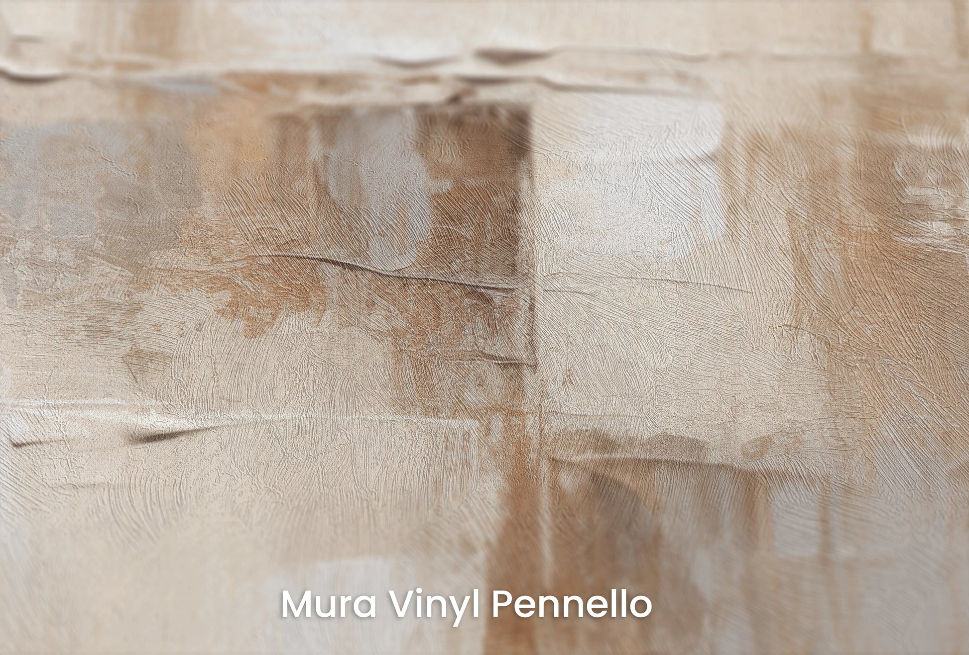 Zbliżenie na artystyczną fototapetę o nazwie Urban Fresco na podłożu Mura Vinyl Pennello - faktura pociągnięć pędzla malarskiego.