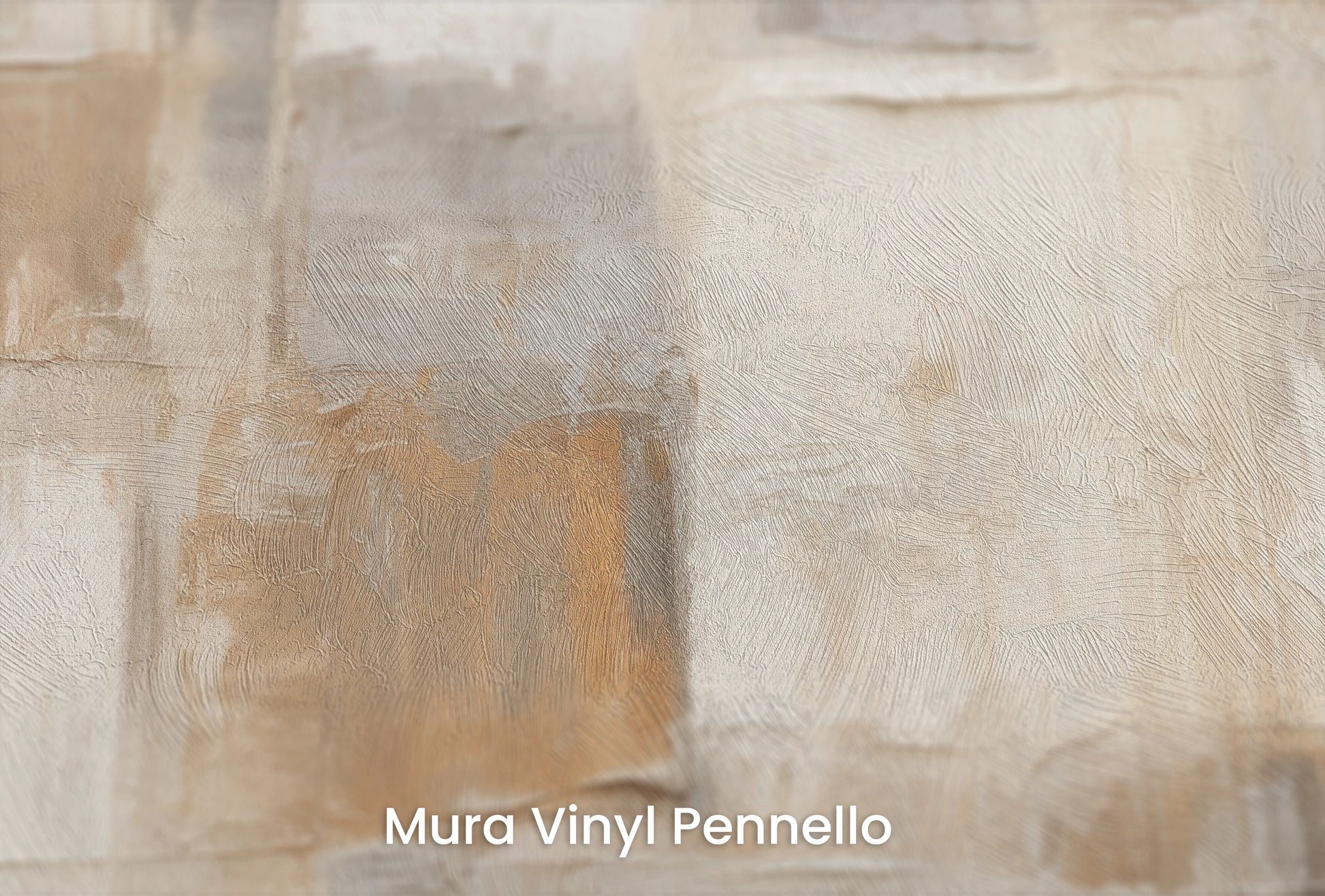 Zbliżenie na artystyczną fototapetę o nazwie Geometric Purity na podłożu Mura Vinyl Pennello - faktura pociągnięć pędzla malarskiego.