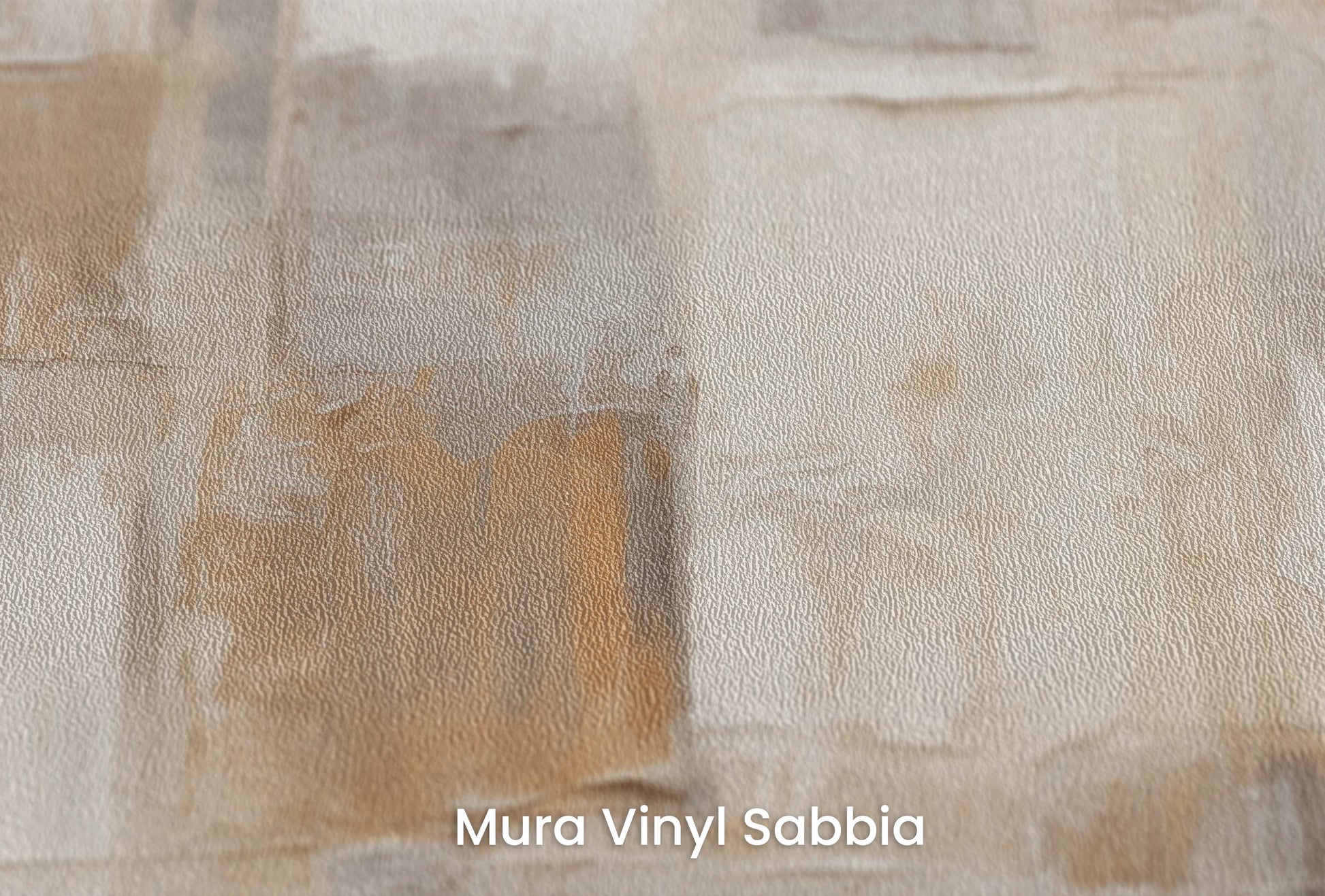 Zbliżenie na artystyczną fototapetę o nazwie Geometric Purity na podłożu Mura Vinyl Sabbia struktura grubego ziarna piasku.