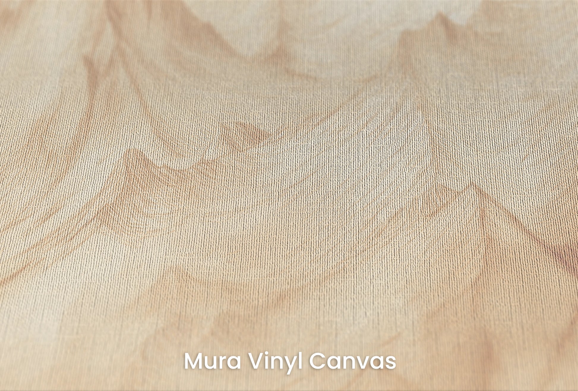 Zbliżenie na artystyczną fototapetę o nazwie Sepia Mountain Range #2 na podłożu Mura Vinyl Canvas - faktura naturalnego płótna.