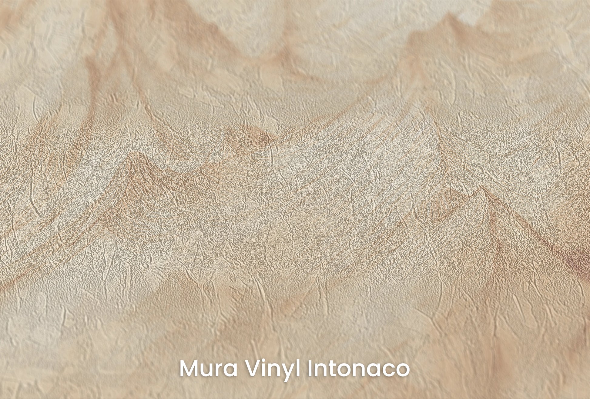 Zbliżenie na artystyczną fototapetę o nazwie Sepia Mountain Range #2 na podłożu Mura Vinyl Intonaco - struktura tartego tynku.