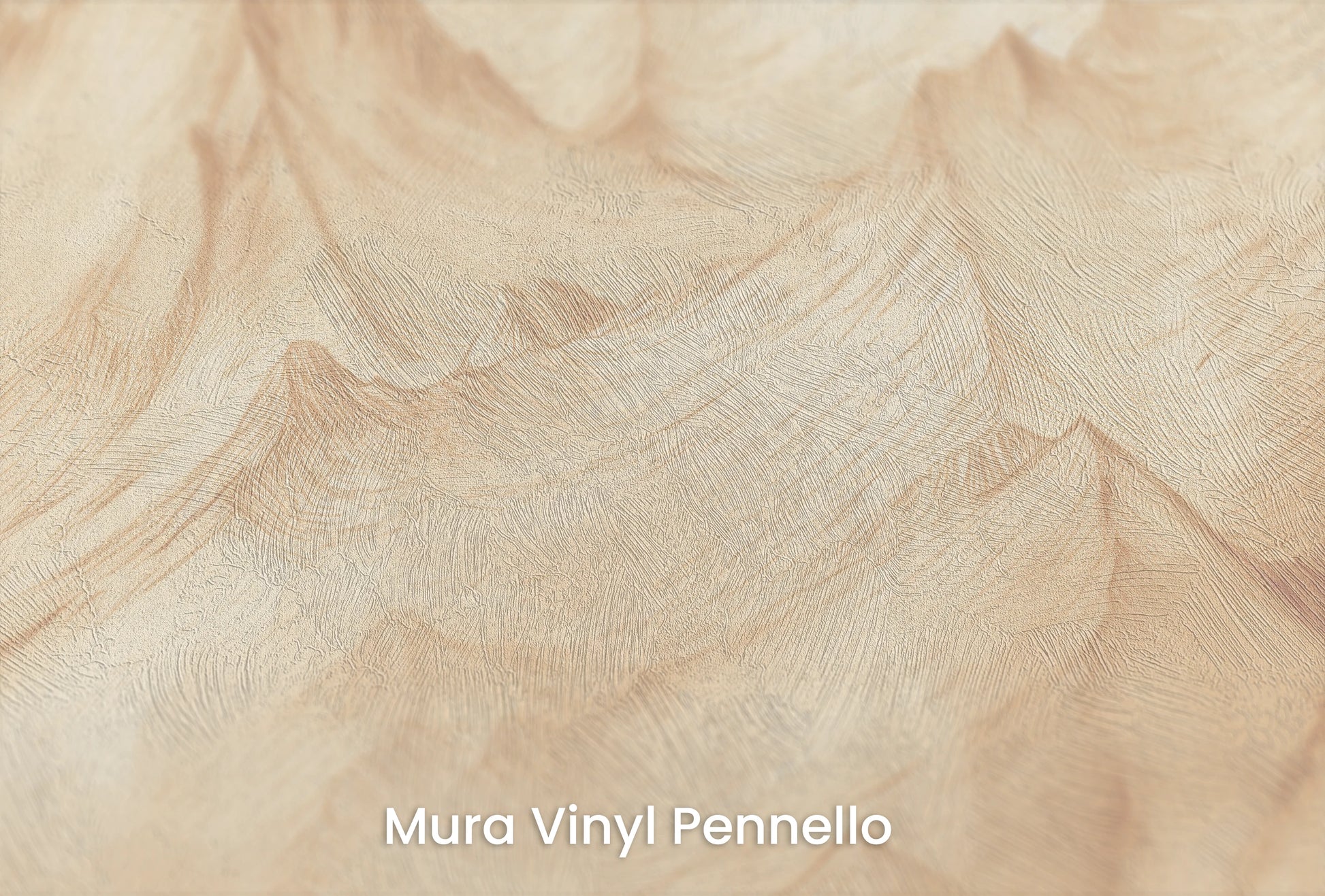 Zbliżenie na artystyczną fototapetę o nazwie Sepia Mountain Range #2 na podłożu Mura Vinyl Pennello - faktura pociągnięć pędzla malarskiego.