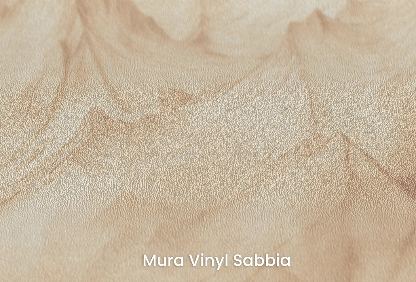 Zbliżenie na artystyczną fototapetę o nazwie Sepia Mountain Range #2 na podłożu Mura Vinyl Sabbia struktura grubego ziarna piasku.