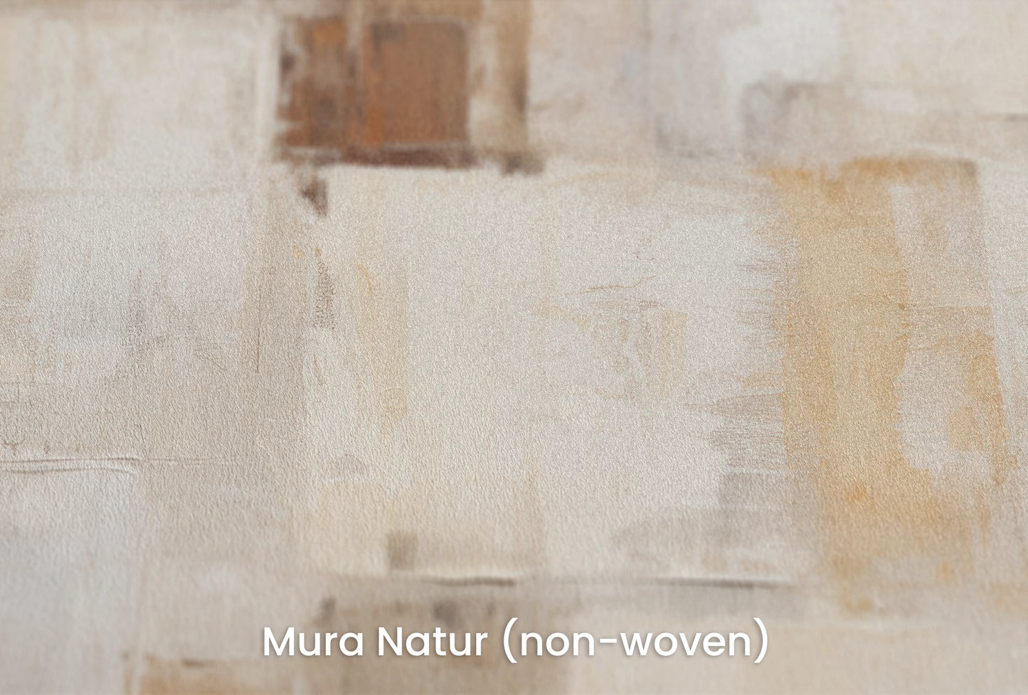 Zbliżenie na artystyczną fototapetę o nazwie Neutral Geometry na podłożu Mura Natur (non-woven) - naturalne i ekologiczne podłoże.