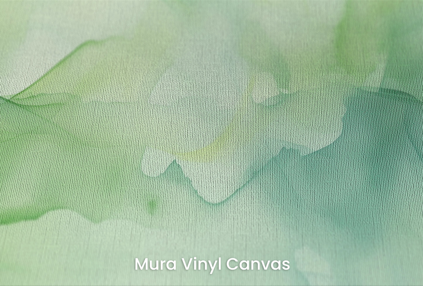 Zbliżenie na artystyczną fototapetę o nazwie Aquatic Whisper na podłożu Mura Vinyl Canvas - faktura naturalnego płótna.