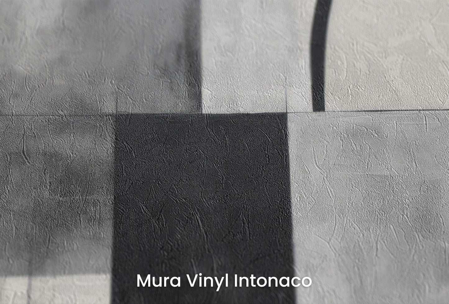 Zbliżenie na artystyczną fototapetę o nazwie Circular Elegance na podłożu Mura Vinyl Intonaco - struktura tartego tynku.