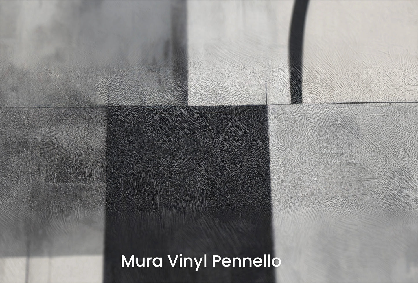 Zbliżenie na artystyczną fototapetę o nazwie Circular Elegance na podłożu Mura Vinyl Pennello - faktura pociągnięć pędzla malarskiego.
