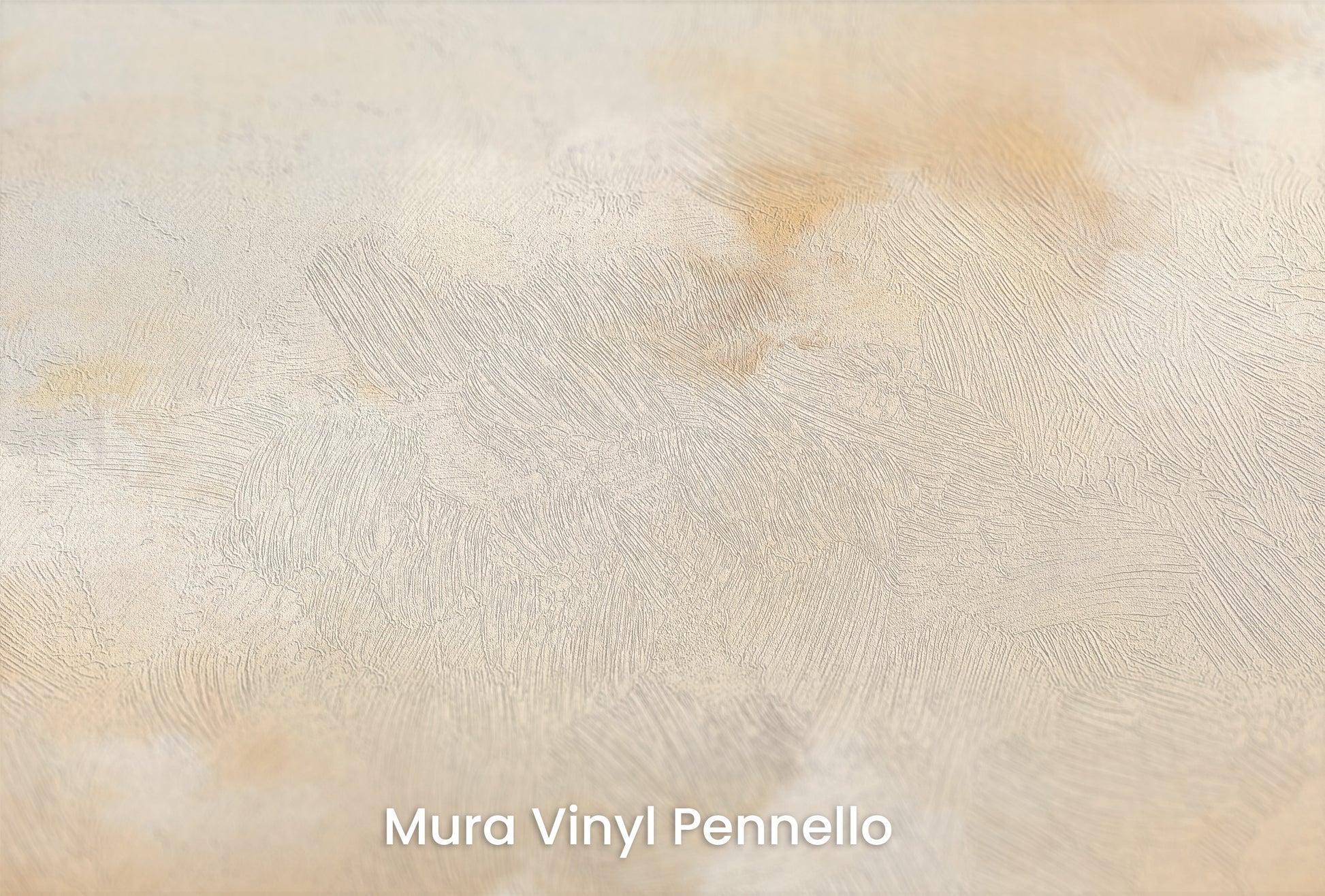 Zbliżenie na artystyczną fototapetę o nazwie AMBER DAWN CASCADE na podłożu Mura Vinyl Pennello - faktura pociągnięć pędzla malarskiego.