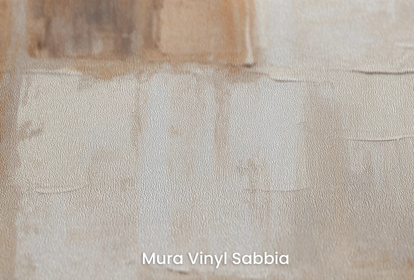 Zbliżenie na artystyczną fototapetę o nazwie Contemporary Blocks na podłożu Mura Vinyl Sabbia struktura grubego ziarna piasku.