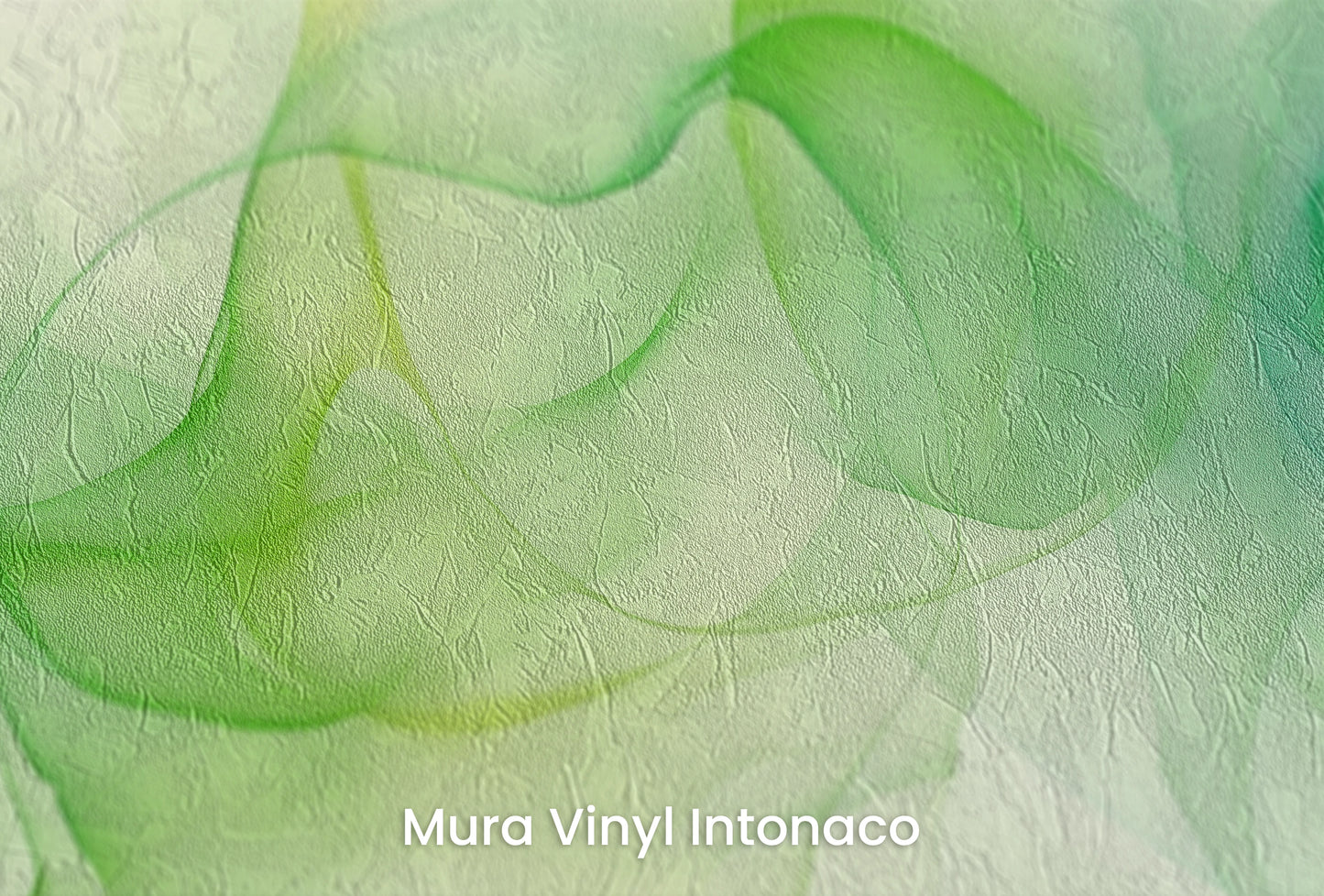 Zbliżenie na artystyczną fototapetę o nazwie Organiczna Symfonia na podłożu Mura Vinyl Intonaco - struktura tartego tynku.