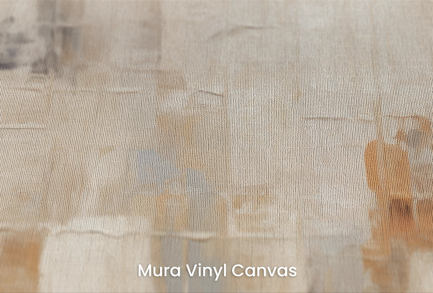 Zbliżenie na artystyczną fototapetę o nazwie Urban Harmony na podłożu Mura Vinyl Canvas - faktura naturalnego płótna.
