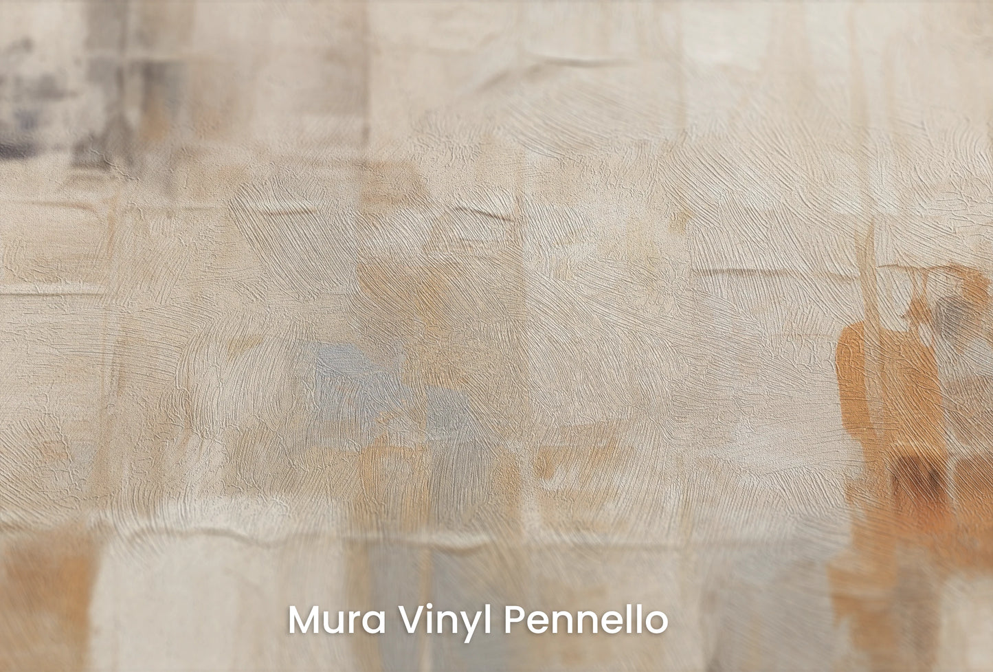 Zbliżenie na artystyczną fototapetę o nazwie Urban Harmony na podłożu Mura Vinyl Pennello - faktura pociągnięć pędzla malarskiego.