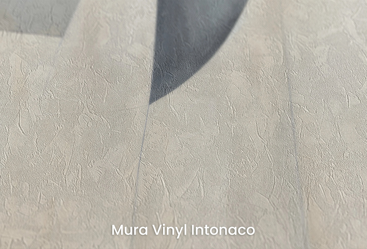 Zbliżenie na artystyczną fototapetę o nazwie Geometric Harmony #5 na podłożu Mura Vinyl Intonaco - struktura tartego tynku.