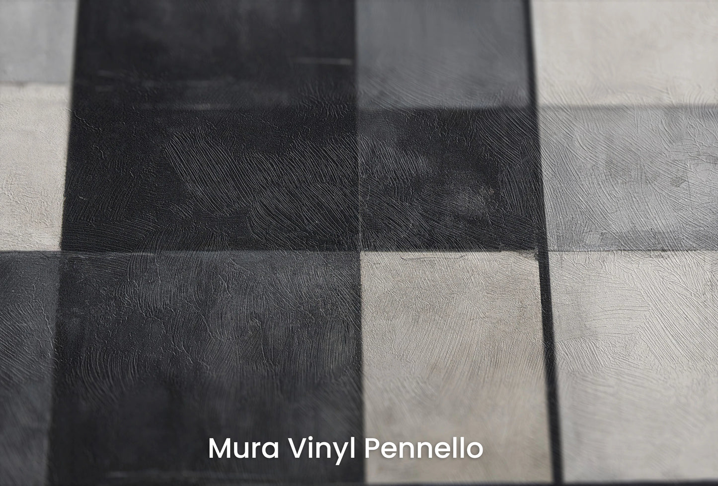 Zbliżenie na artystyczną fototapetę o nazwie Monochromatic Elegance #3 na podłożu Mura Vinyl Pennello - faktura pociągnięć pędzla malarskiego.