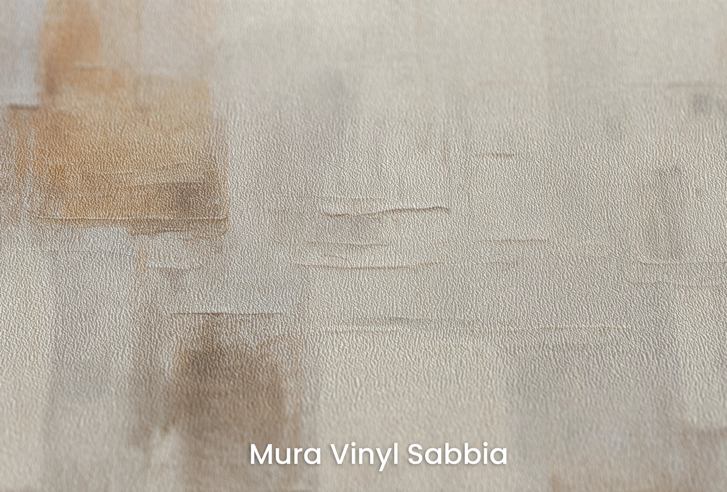 Zbliżenie na artystyczną fototapetę o nazwie Modern Patchwork na podłożu Mura Vinyl Sabbia struktura grubego ziarna piasku.