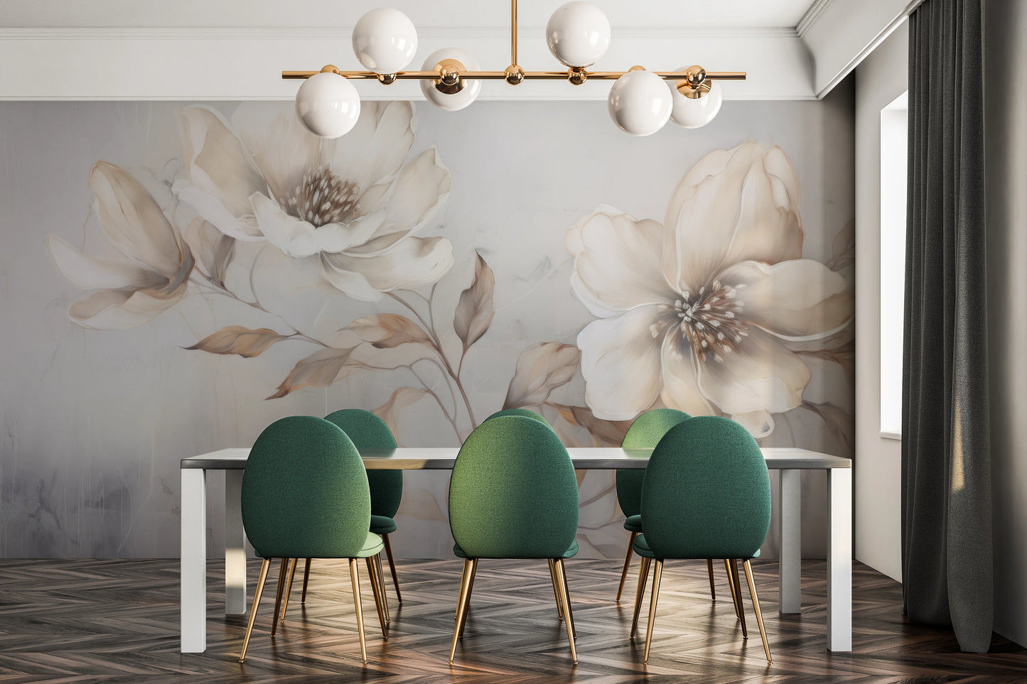 Fototapeta o nazwie Whispering Magnolias użyta w aranzacji wnętrza.