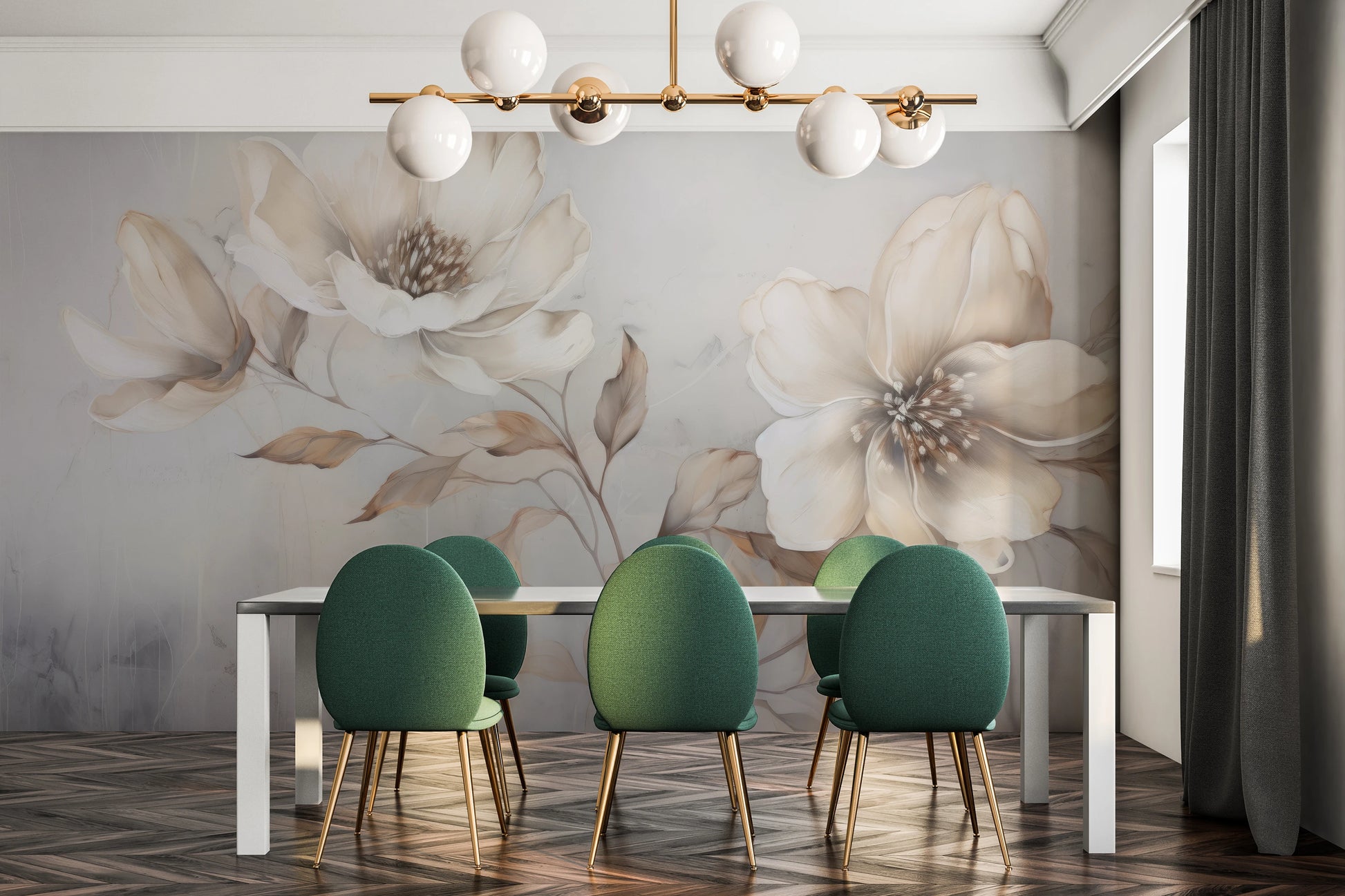 Fototapeta o nazwie Whispering Magnolias użyta w aranzacji wnętrza.