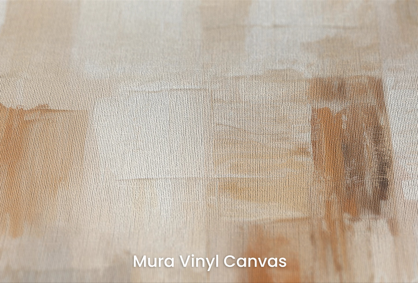 Zbliżenie na artystyczną fototapetę o nazwie Contemporary Beige na podłożu Mura Vinyl Canvas - faktura naturalnego płótna.