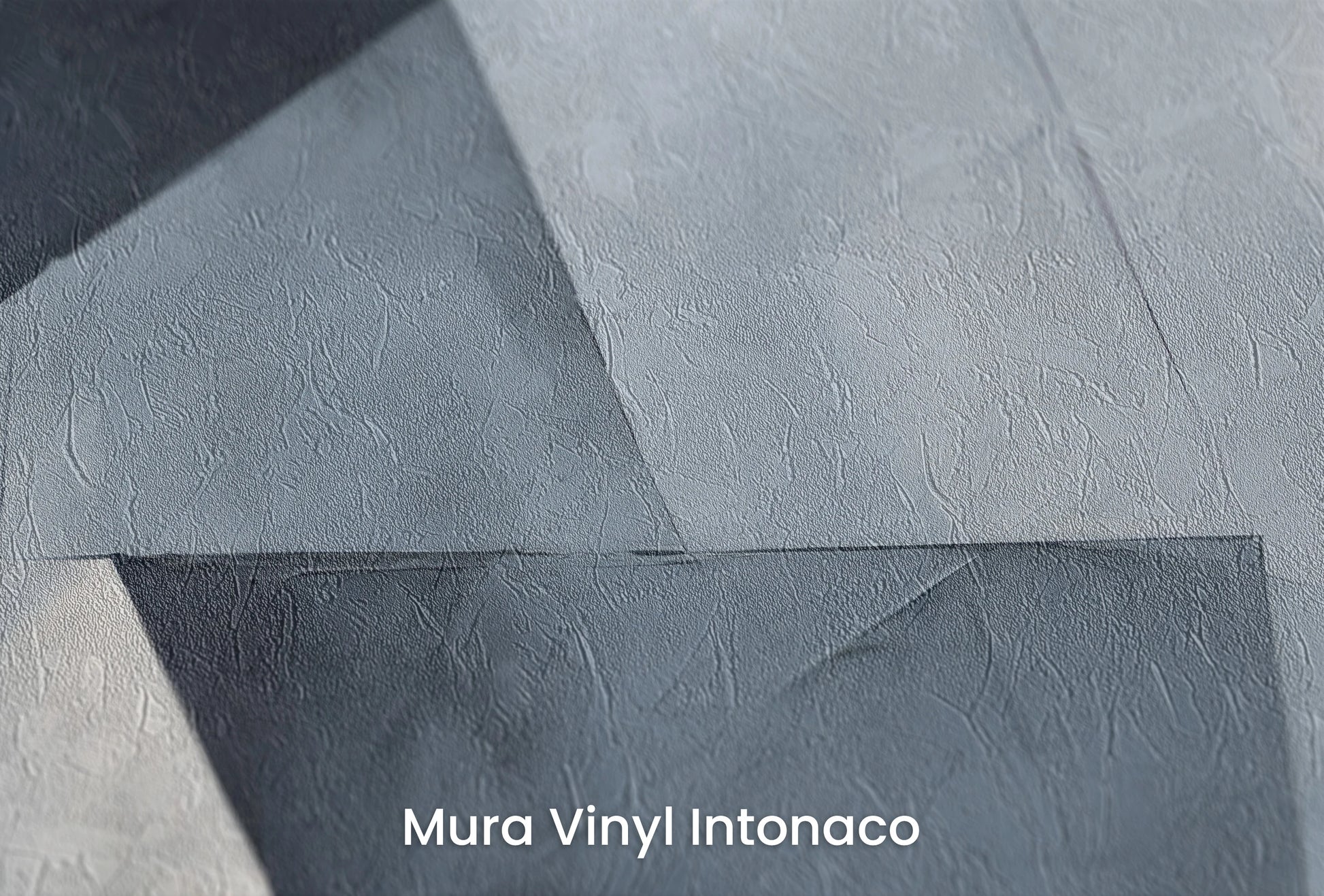 Zbliżenie na artystyczną fototapetę o nazwie Elegant Geometric Simplicity na podłożu Mura Vinyl Intonaco - struktura tartego tynku.