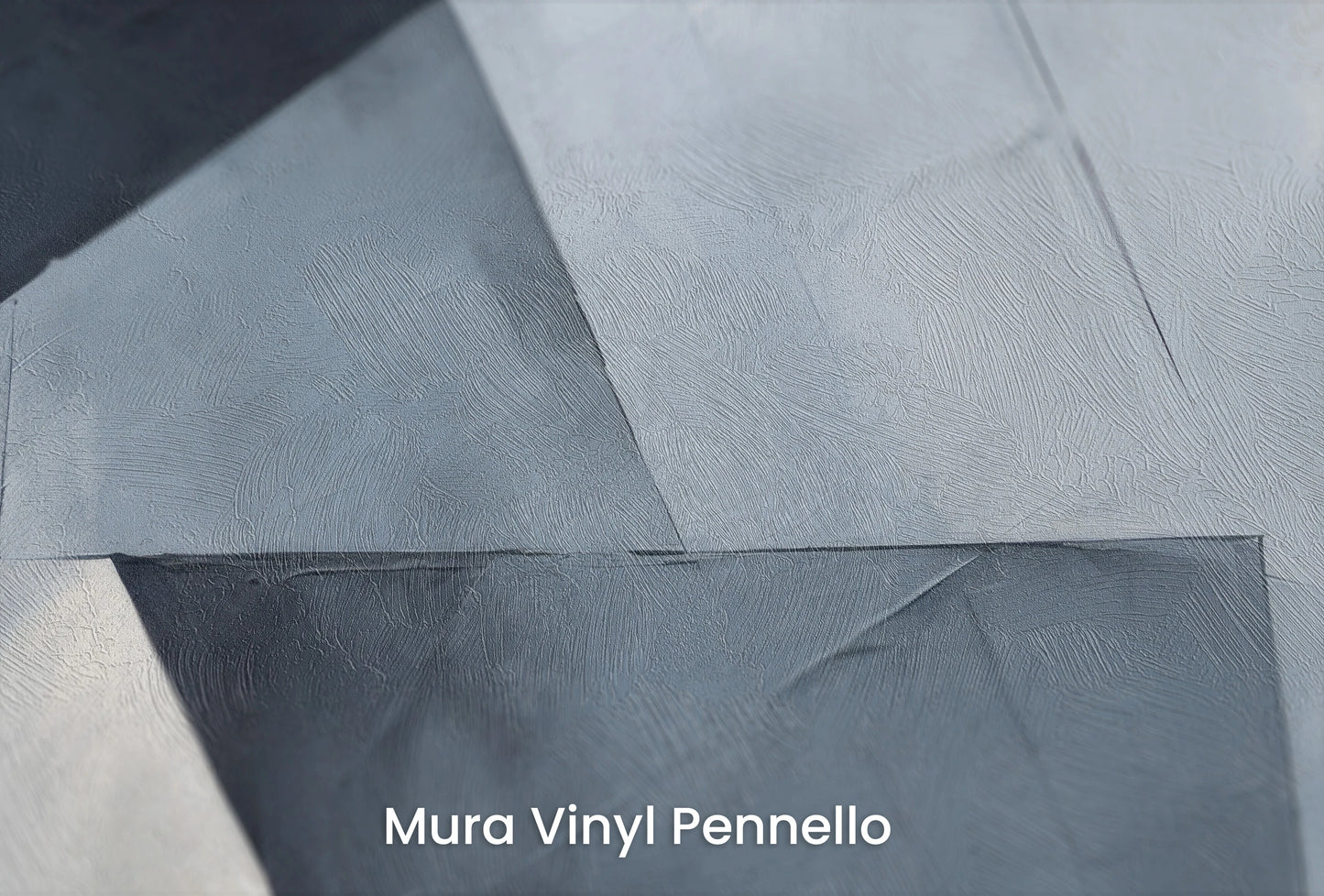 Zbliżenie na artystyczną fototapetę o nazwie Elegant Geometric Simplicity na podłożu Mura Vinyl Pennello - faktura pociągnięć pędzla malarskiego.