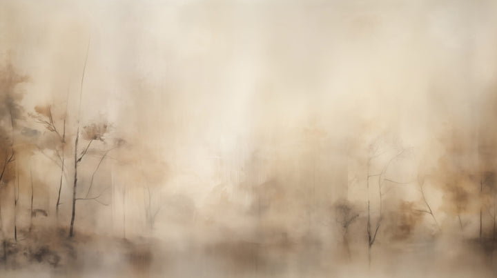 Prezentacja całego wzoru fototapety o nazwie MISTY FOREST MURAL