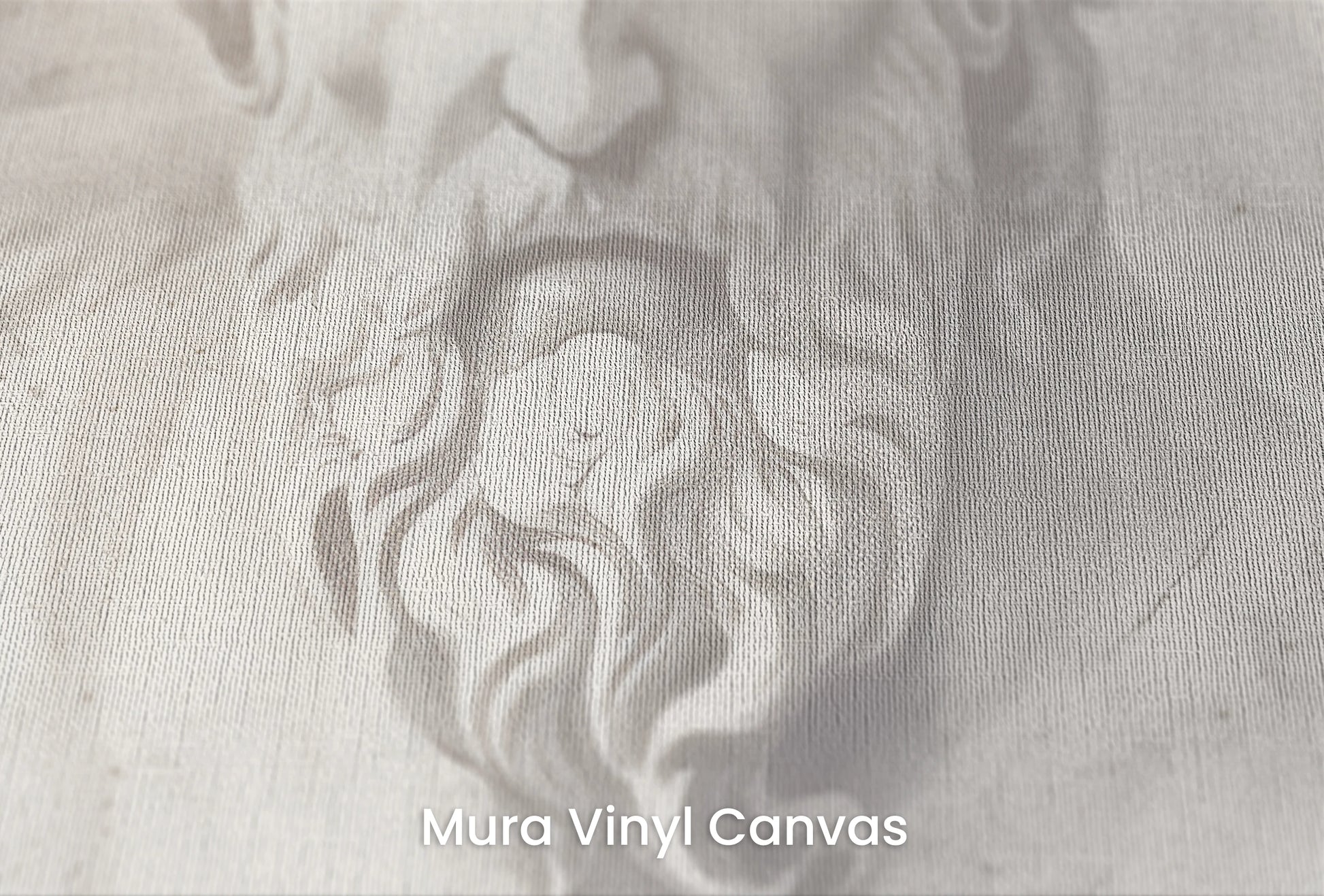 Zbliżenie na artystyczną fototapetę o nazwie Marble Pantheon na podłożu Mura Vinyl Canvas - faktura naturalnego płótna.
