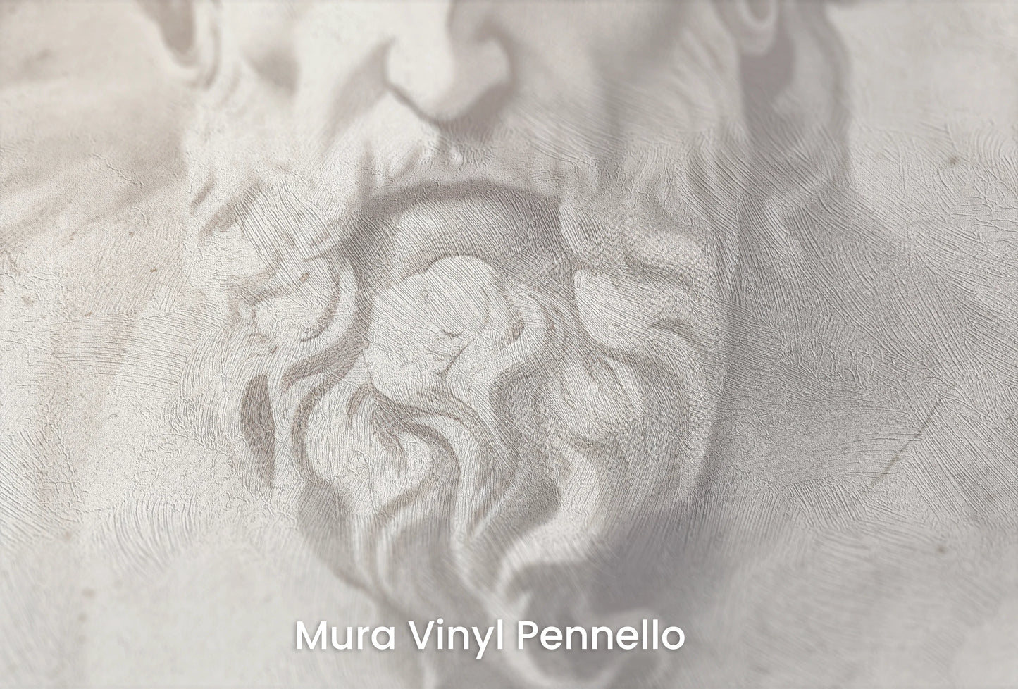 Zbliżenie na artystyczną fototapetę o nazwie Marble Pantheon na podłożu Mura Vinyl Pennello - faktura pociągnięć pędzla malarskiego.