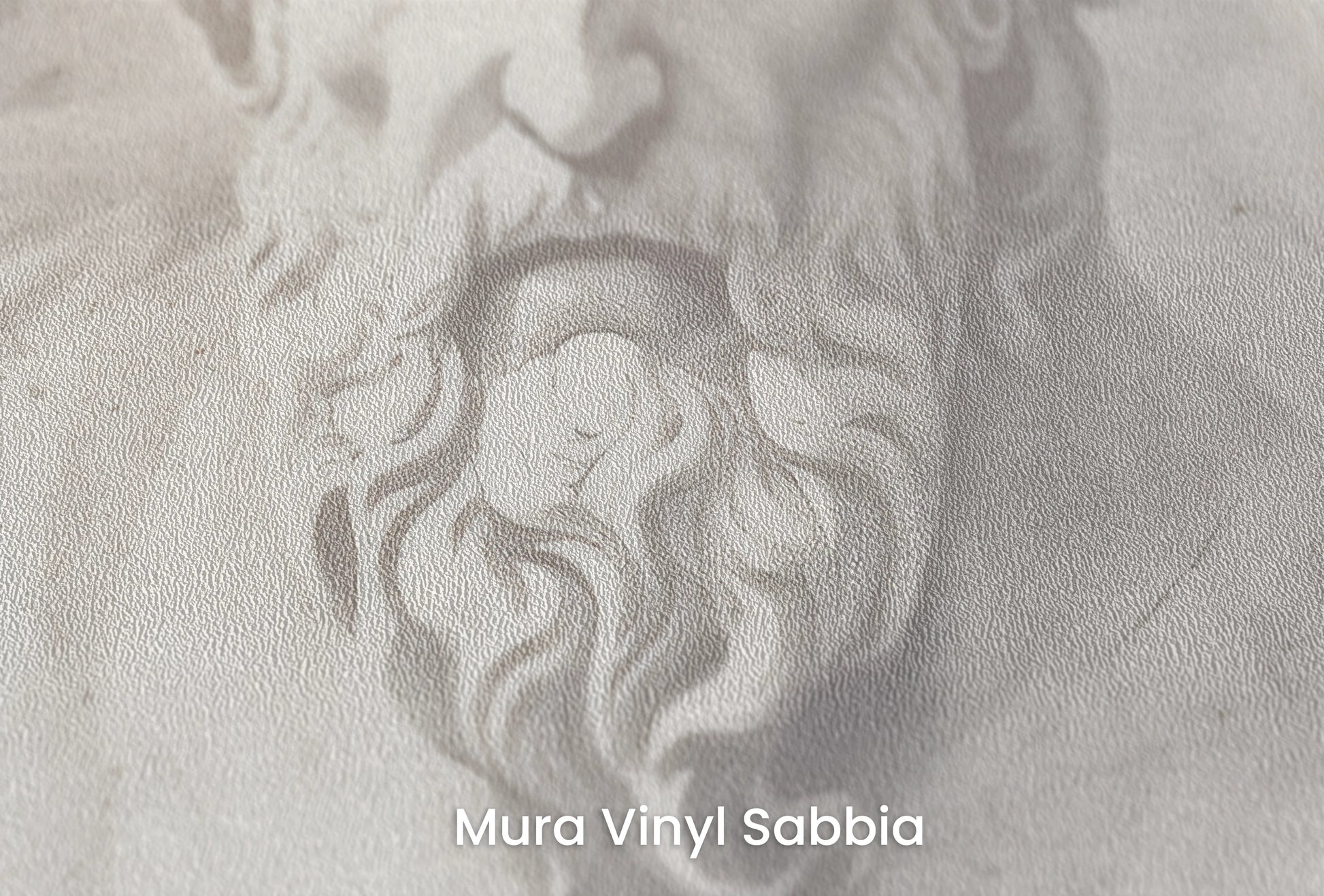 Zbliżenie na artystyczną fototapetę o nazwie Marble Pantheon na podłożu Mura Vinyl Sabbia struktura grubego ziarna piasku.