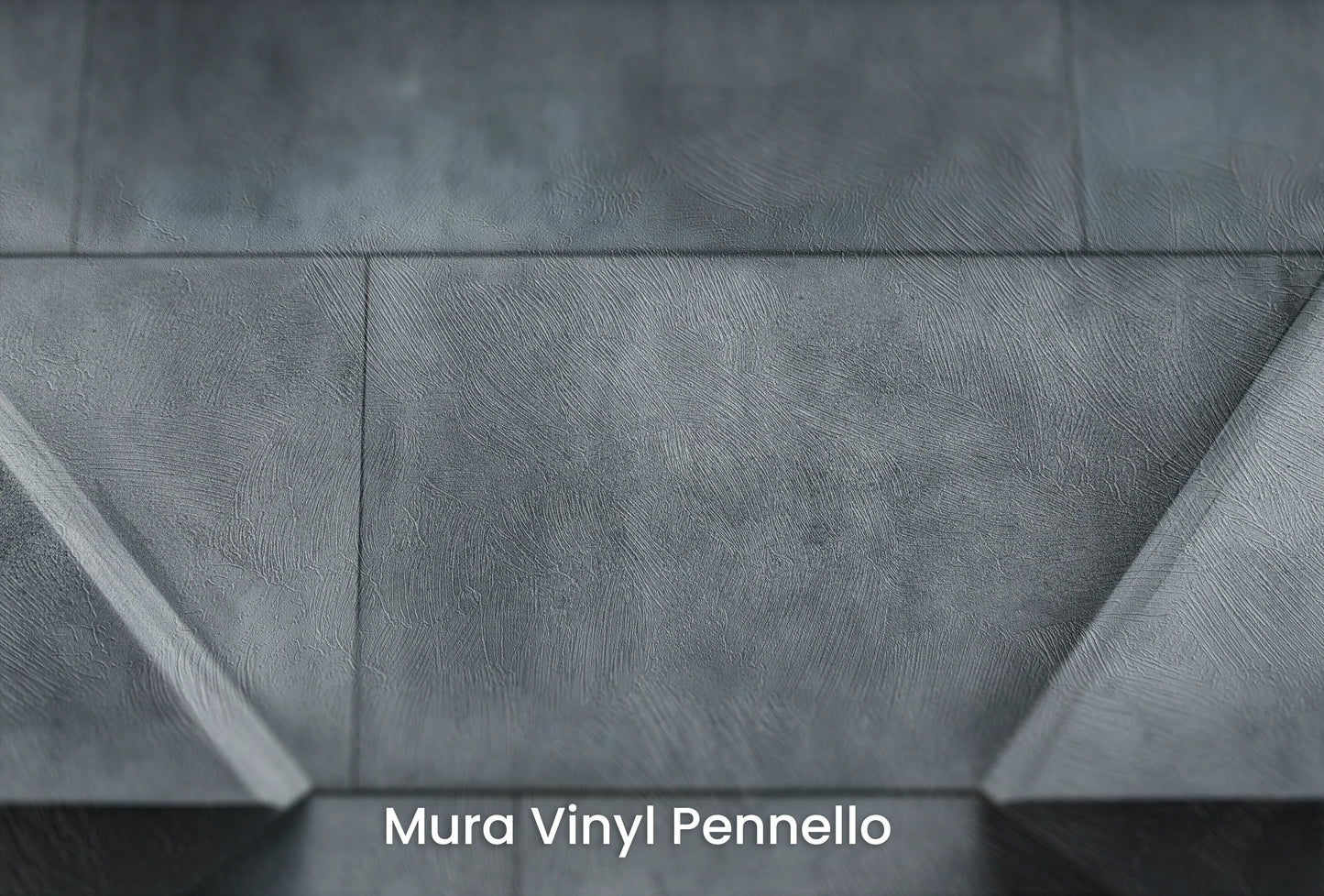 Zbliżenie na artystyczną fototapetę o nazwie Geometric Shadows na podłożu Mura Vinyl Pennello - faktura pociągnięć pędzla malarskiego.